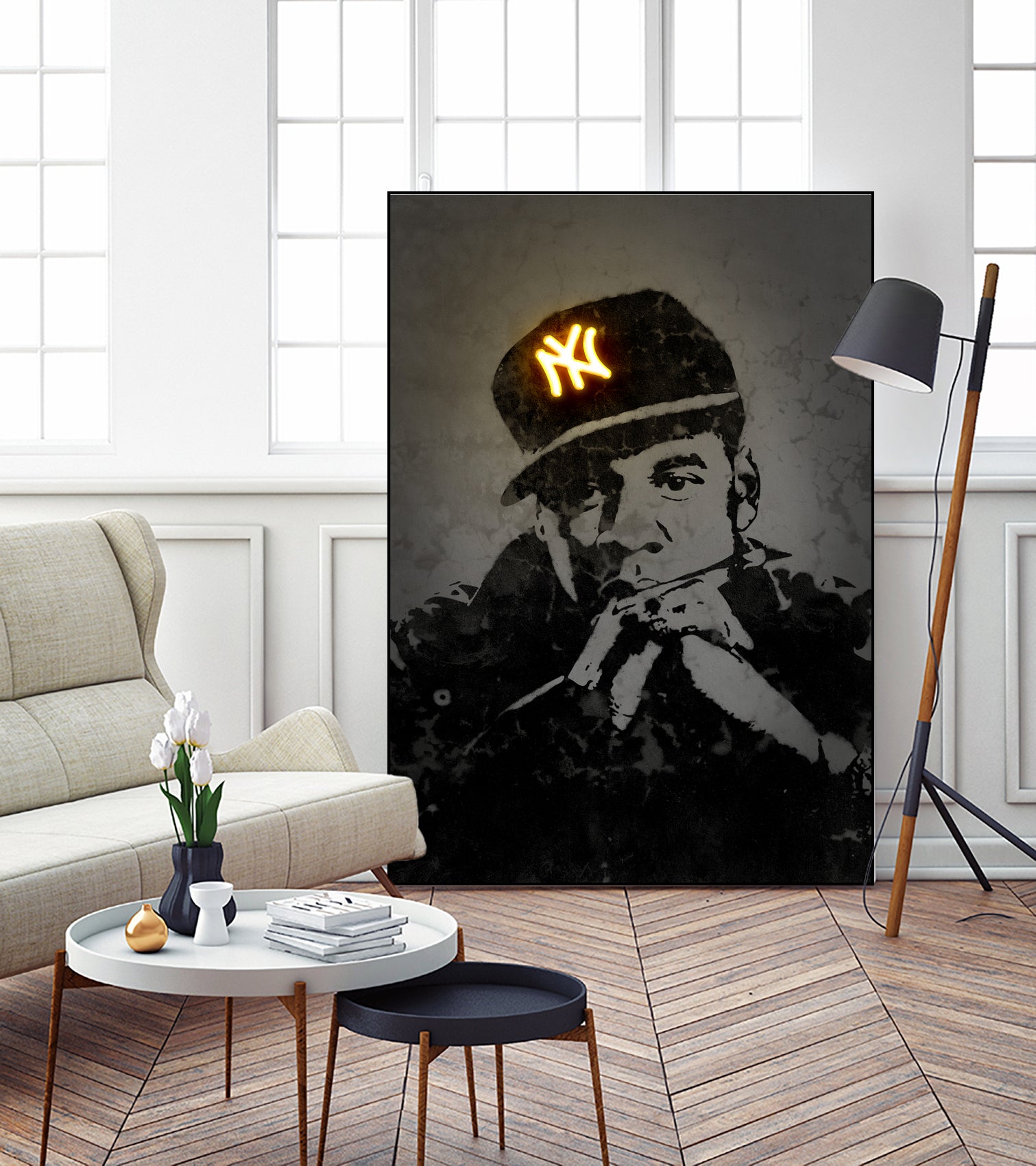 Jay Z by Octavian Mihai Mielu on GIANT ART - gray digital painting