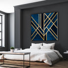 Art Deco Midnight by Elisabeth Fredriksson on GIANT ART - blue digital painting