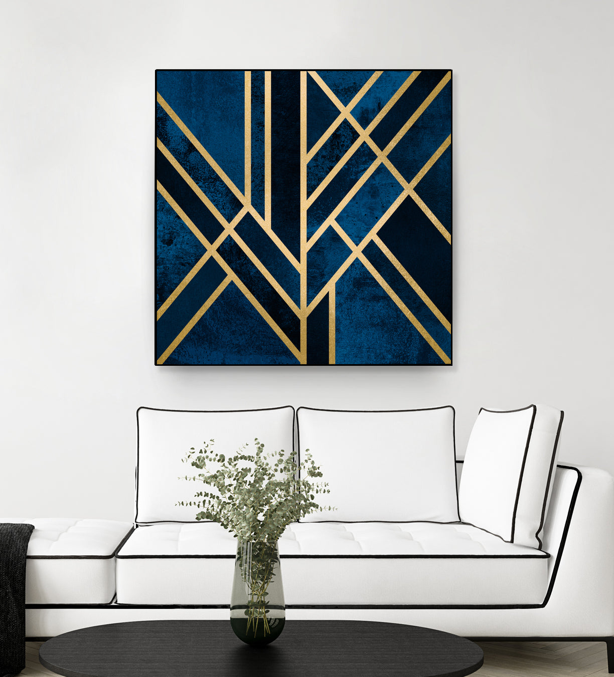 Art Deco Midnight by Elisabeth Fredriksson on GIANT ART - blue digital painting