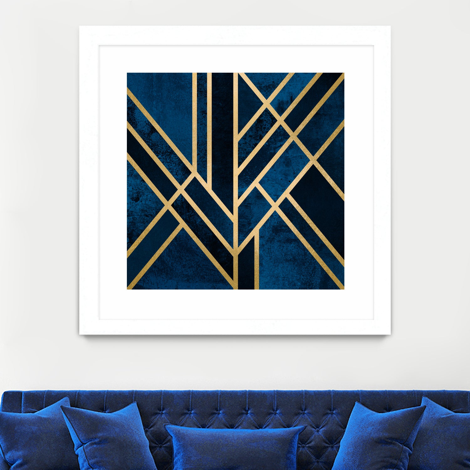 Art Deco Midnight by Elisabeth Fredriksson on GIANT ART - blue digital painting