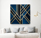 Art Deco Midnight by Elisabeth Fredriksson on GIANT ART - blue digital painting