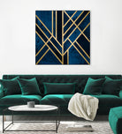 Art Deco Midnight by Elisabeth Fredriksson on GIANT ART - blue digital painting