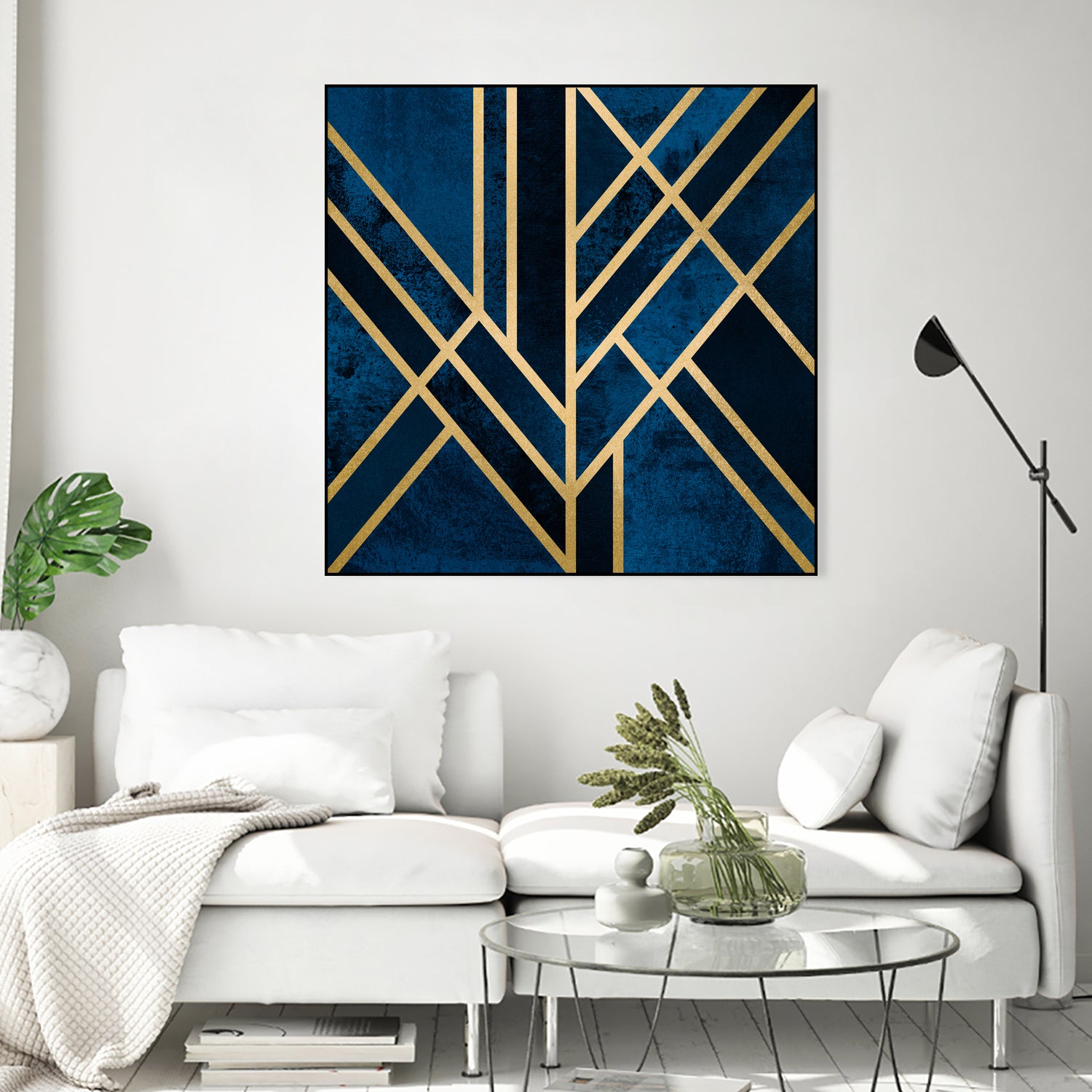 Art Deco Midnight by Elisabeth Fredriksson on GIANT ART - blue digital painting