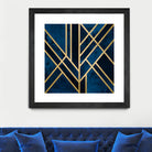 Art Deco Midnight by Elisabeth Fredriksson on GIANT ART - blue digital painting