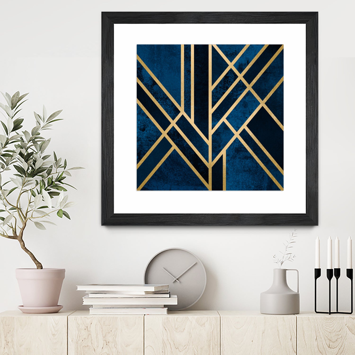 Art Deco Midnight by Elisabeth Fredriksson on GIANT ART - blue digital painting