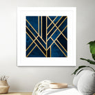 Art Deco Midnight by Elisabeth Fredriksson on GIANT ART - blue digital painting