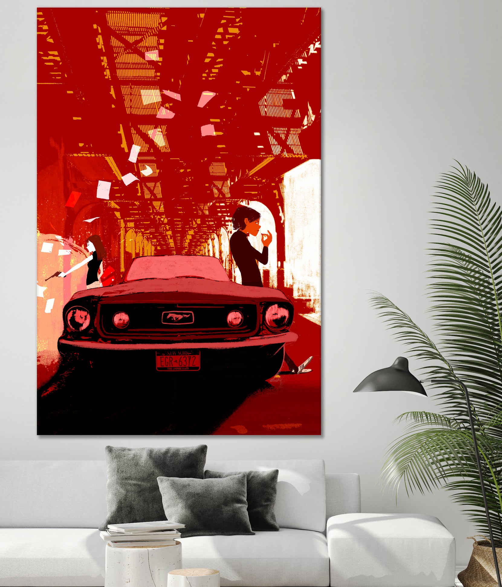 The Car by Oriol Vidal on GIANT ART - red digital painting