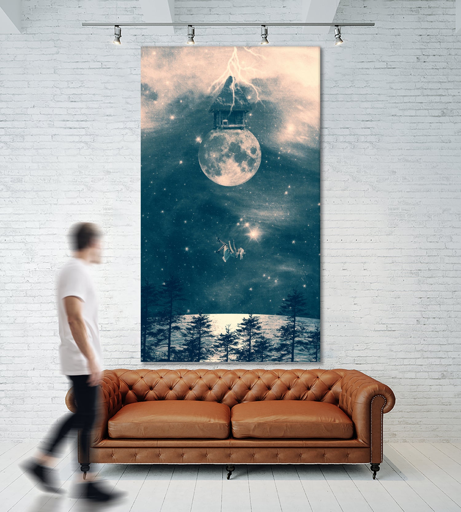 One day I fell from my moon cottage by Belle Flores on GIANT ART - photo manipulation