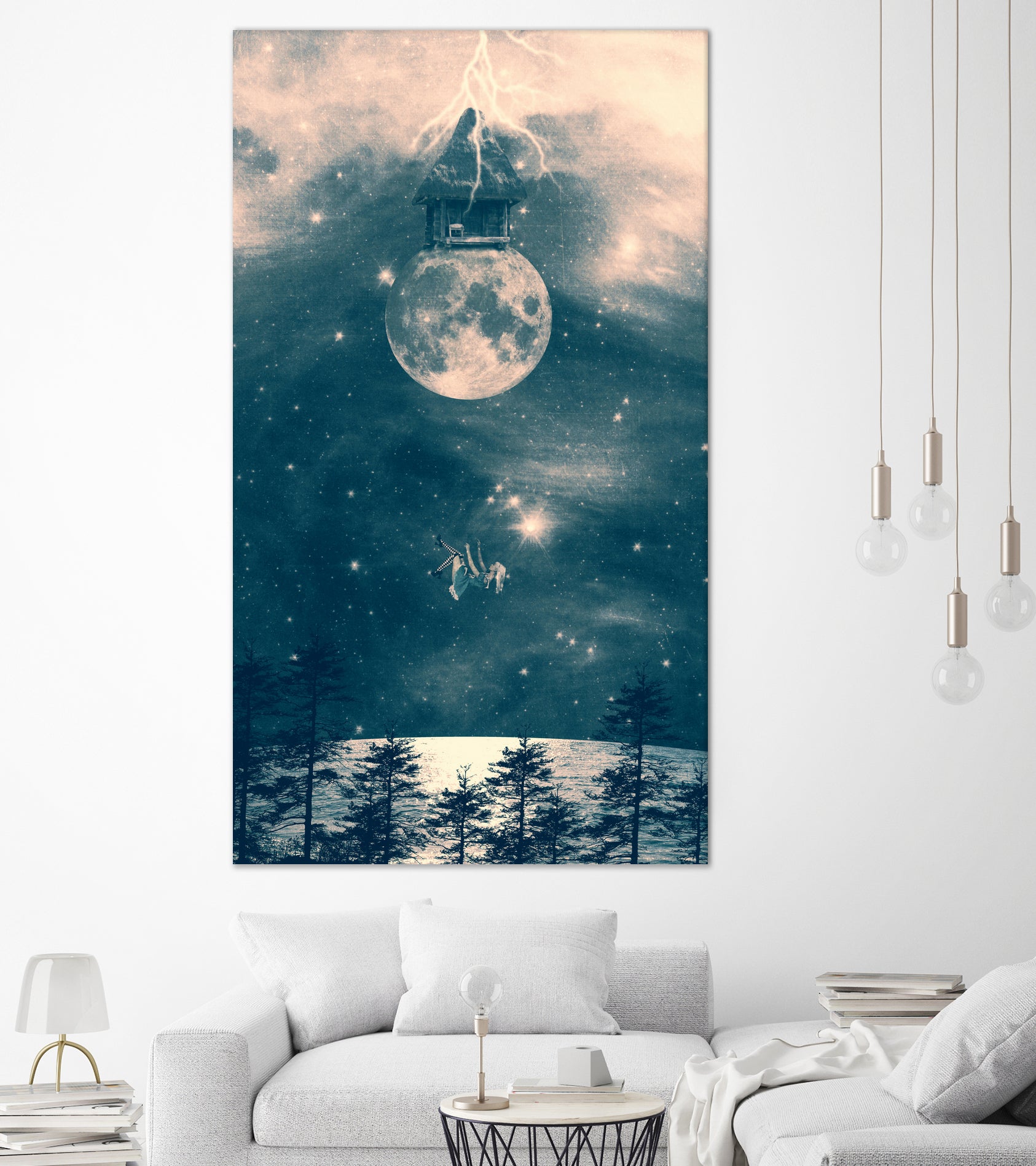 One day I fell from my moon cottage by Belle Flores on GIANT ART - photo manipulation