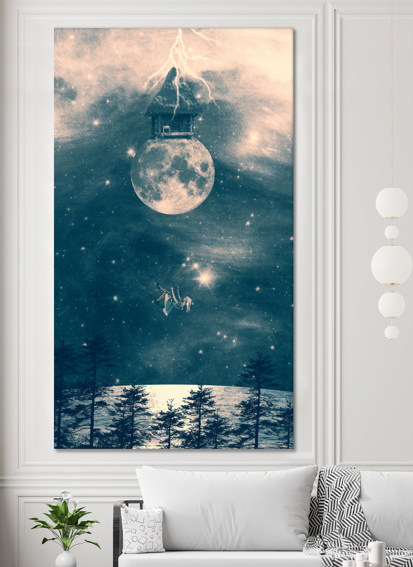 One day I fell from my moon cottage by Belle Flores on GIANT ART - photo manipulation