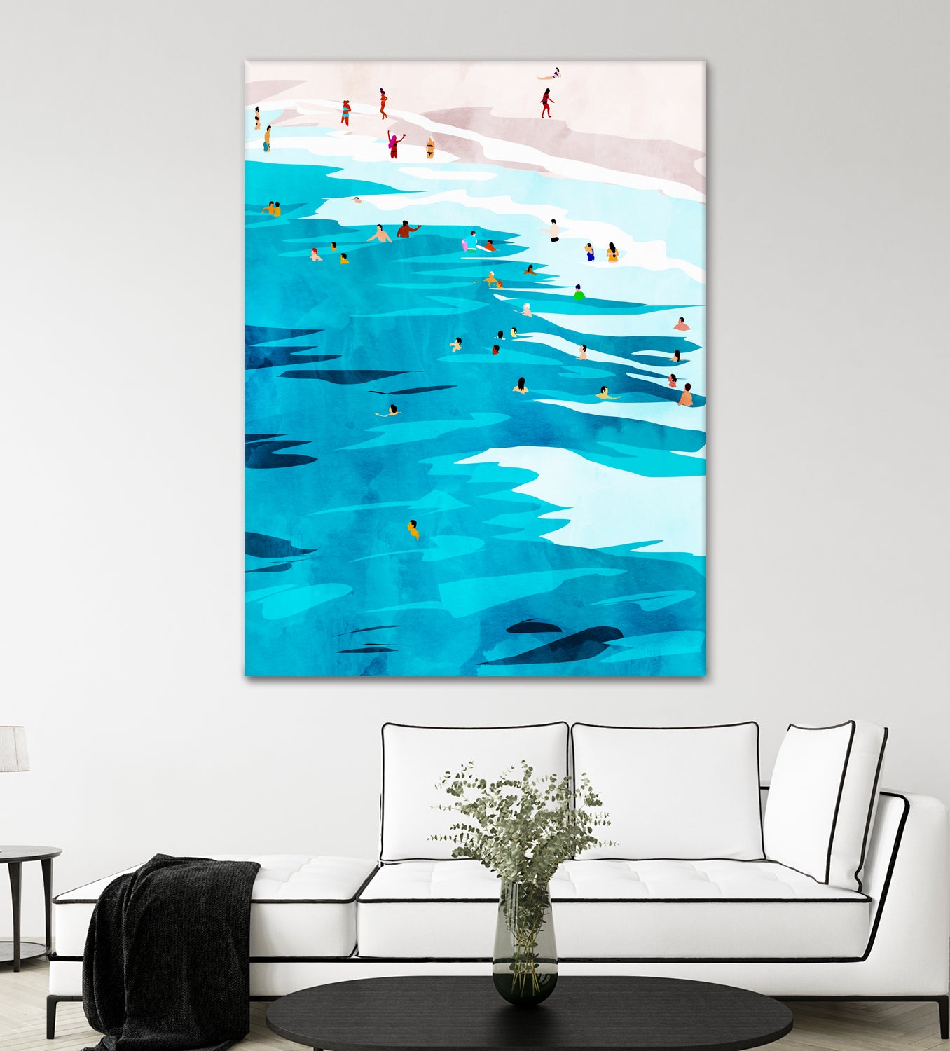 Beach Please by Uma Gokhale on GIANT ART - blue digital painting