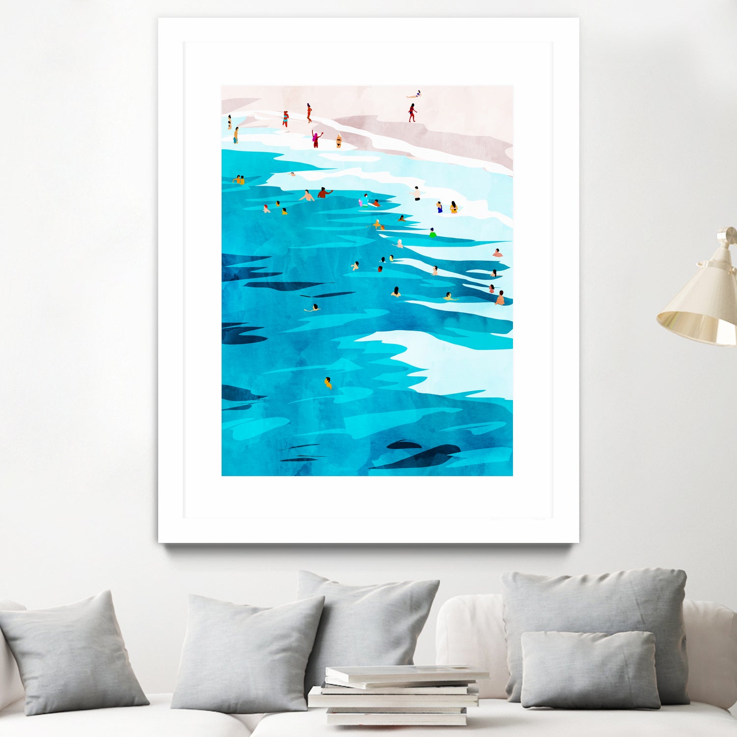 Beach Please by Uma Gokhale on GIANT ART - blue digital painting