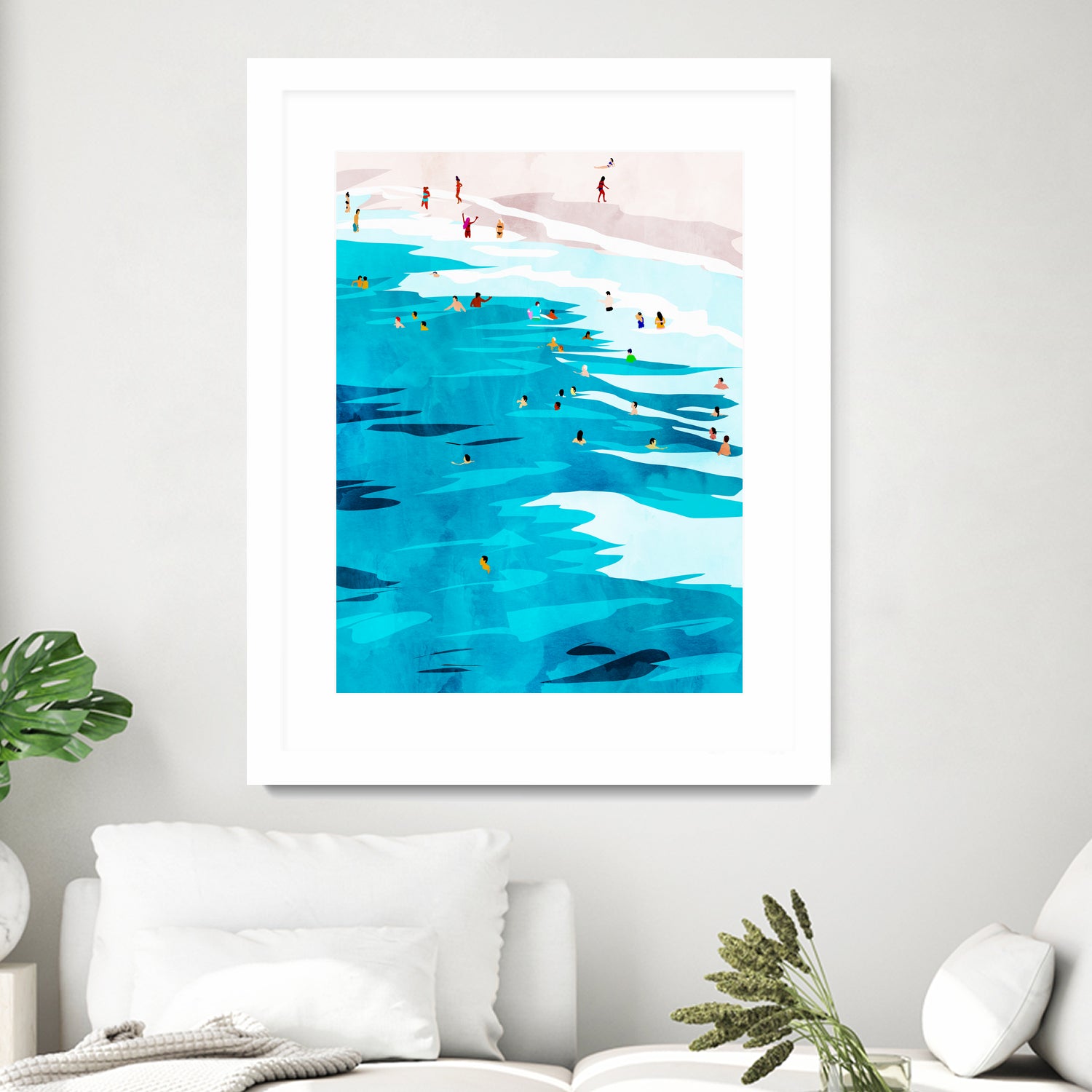 Beach Please by Uma Gokhale on GIANT ART - blue digital painting