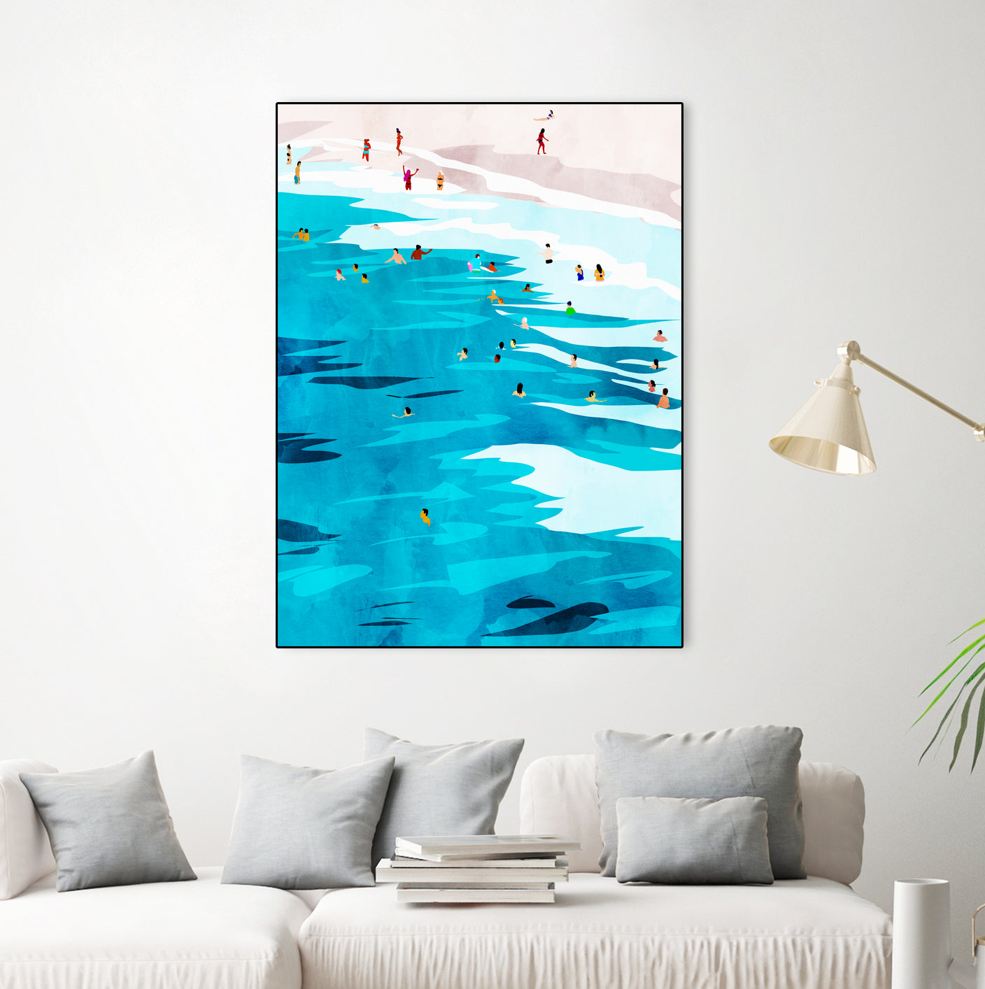 Beach Please by Uma Gokhale on GIANT ART - blue digital painting