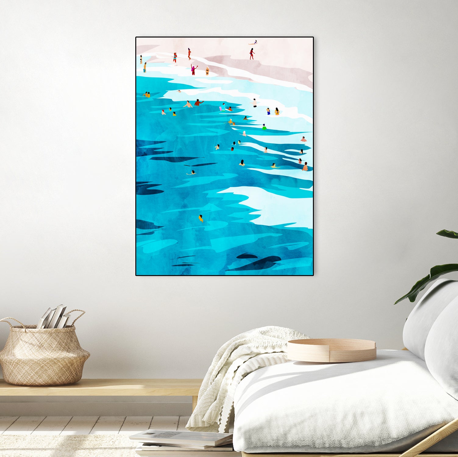 Beach Please by Uma Gokhale on GIANT ART - blue digital painting