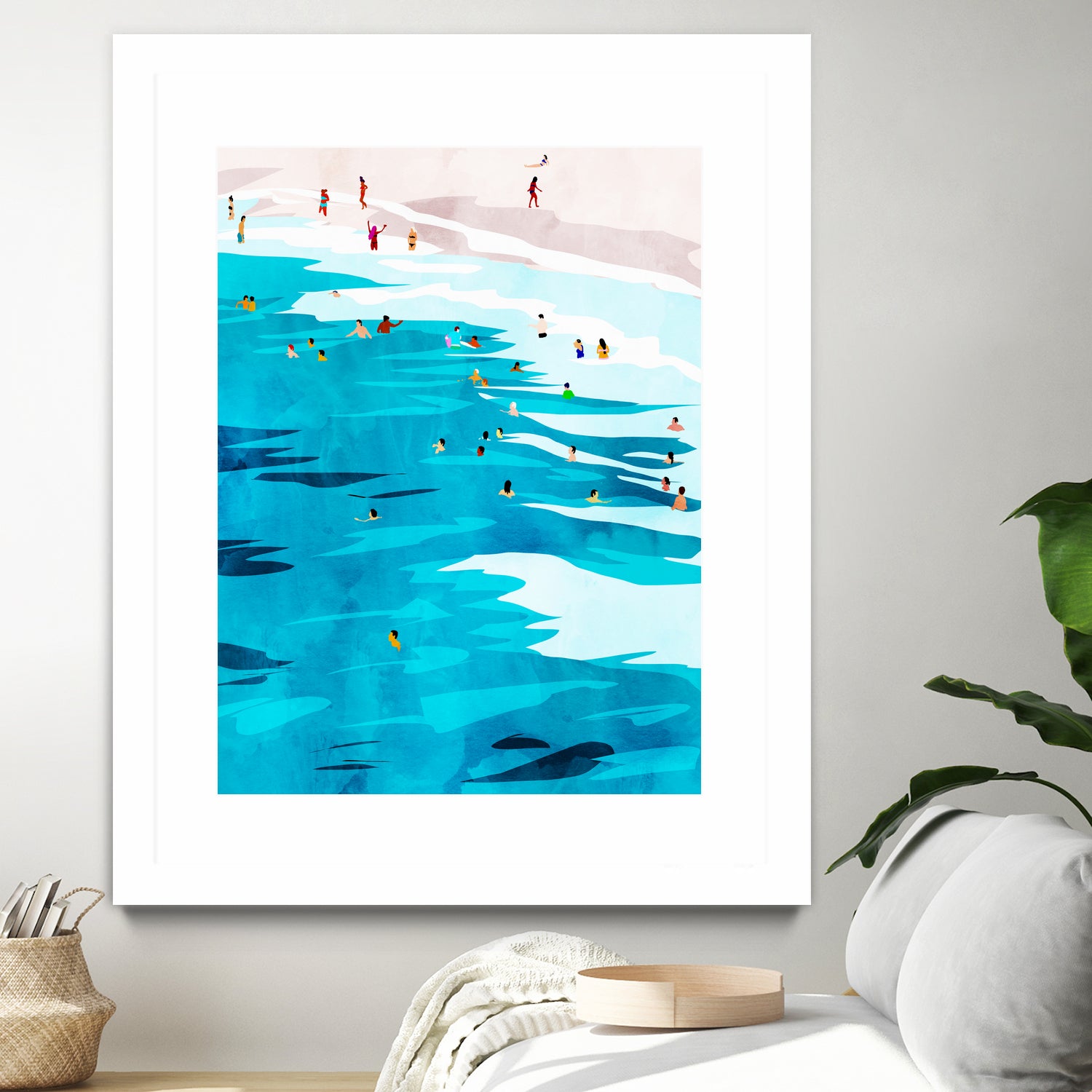 Beach Please by Uma Gokhale on GIANT ART - blue digital painting