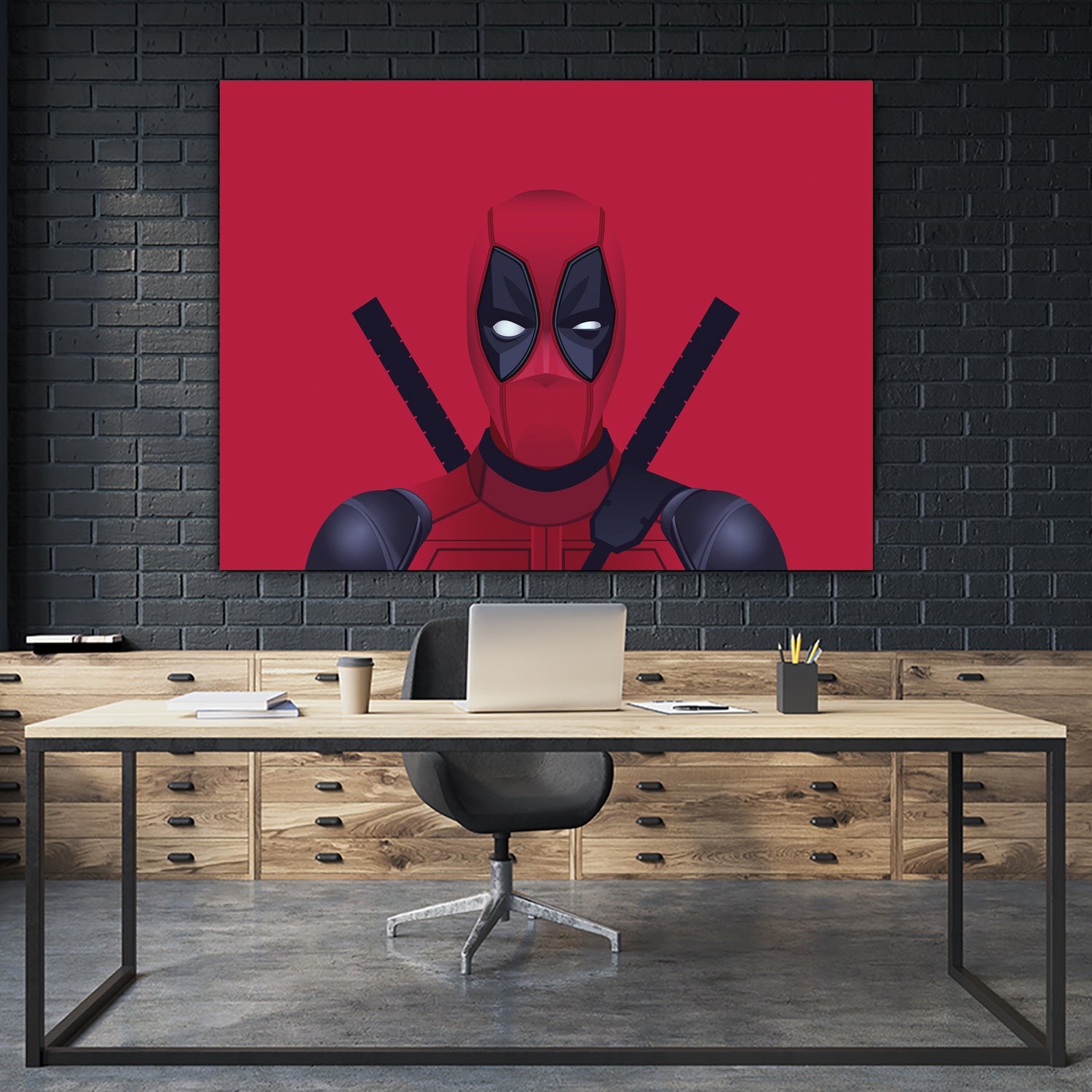 Deadpool by B.B. Wolfe on GIANT ART - red digital drawing