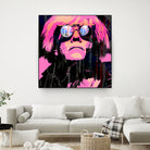 Inspired by Warhol Portrait by Stephen Chambers on GIANT ART - pink digital painting