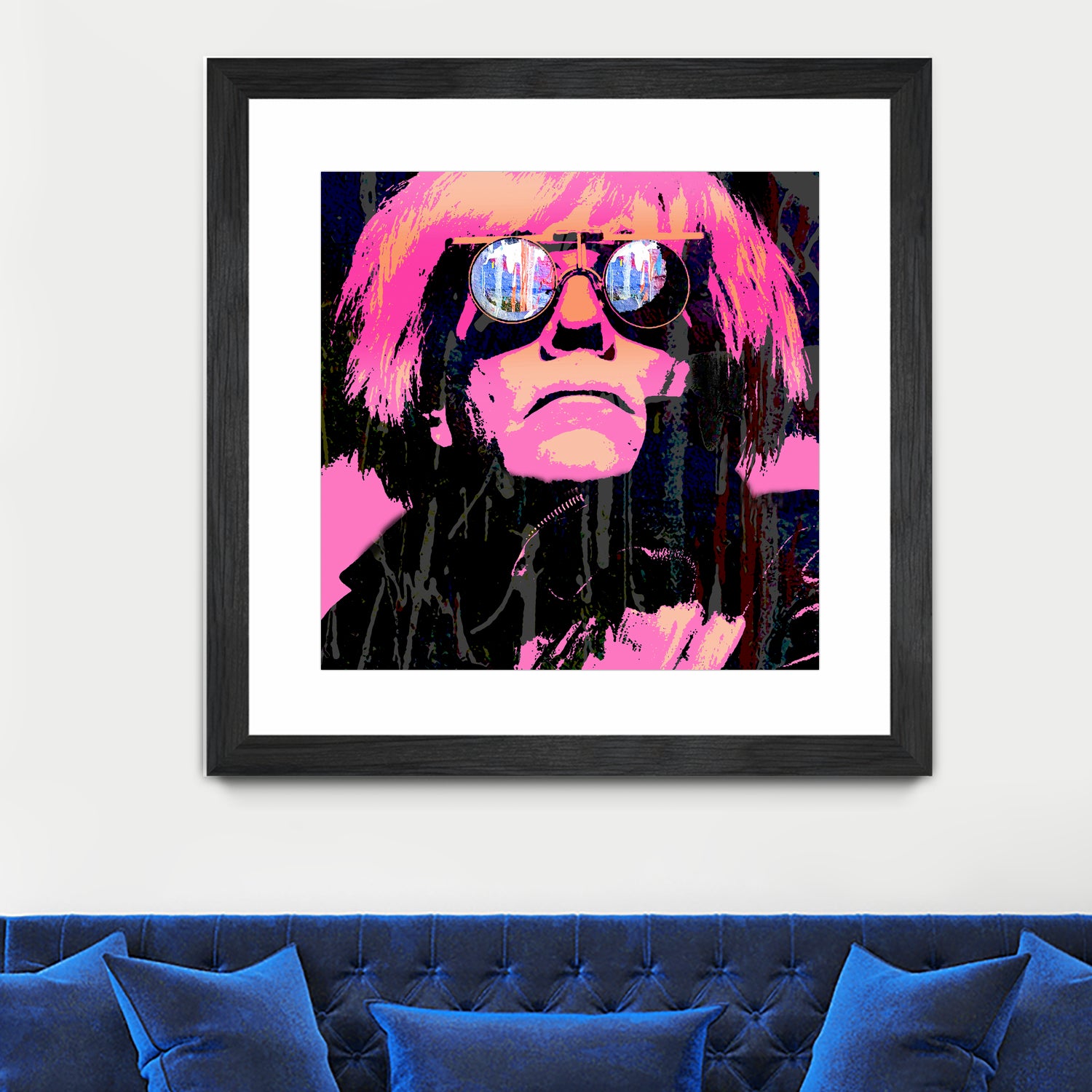 Inspired by Warhol Portrait by Stephen Chambers on GIANT ART - pink digital painting