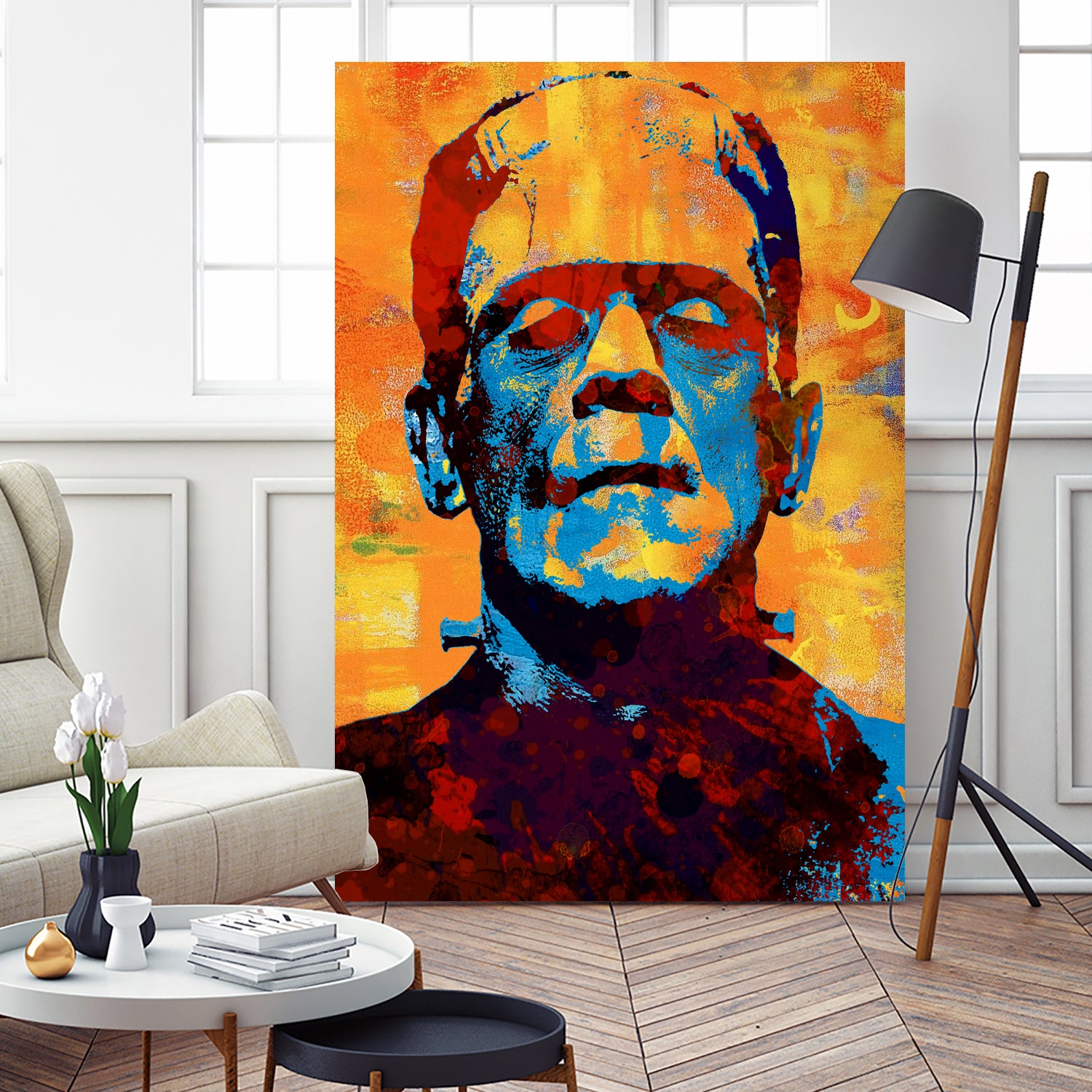 Frankenstein by Stephen Chambers on GIANT ART - yellow digital painting