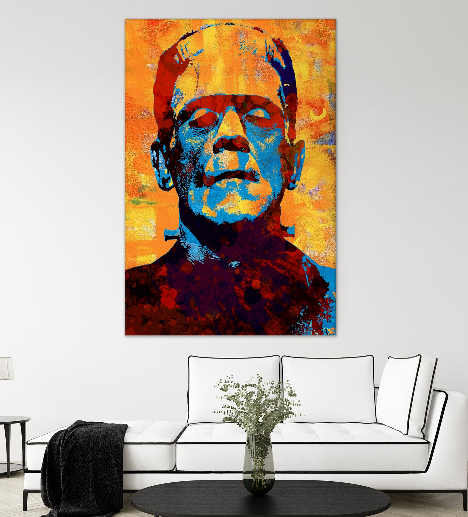 Frankenstein by Stephen Chambers on GIANT ART - yellow digital painting