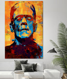 Frankenstein by Stephen Chambers on GIANT ART - yellow digital painting