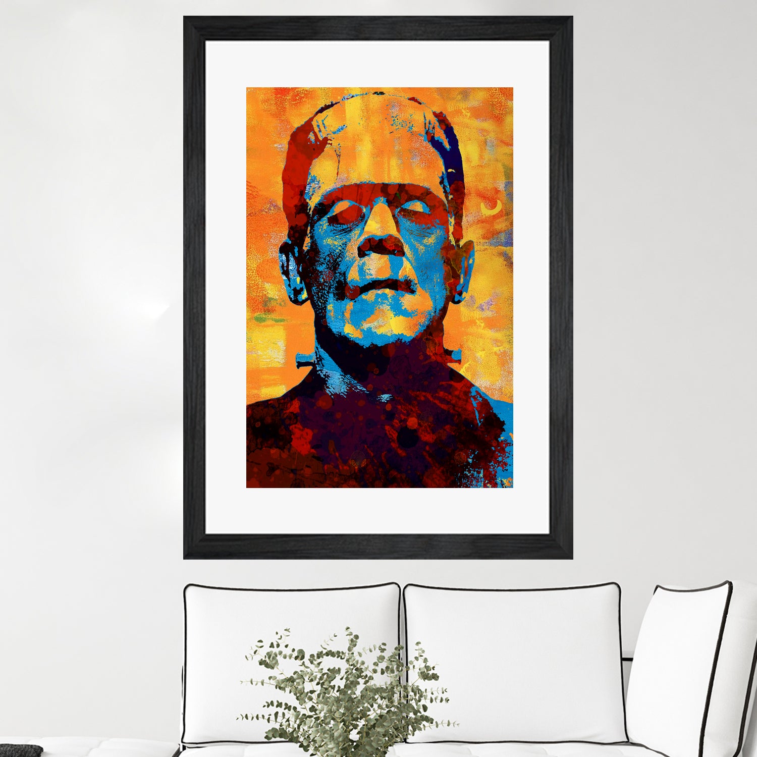 Frankenstein by Stephen Chambers on GIANT ART - yellow digital painting