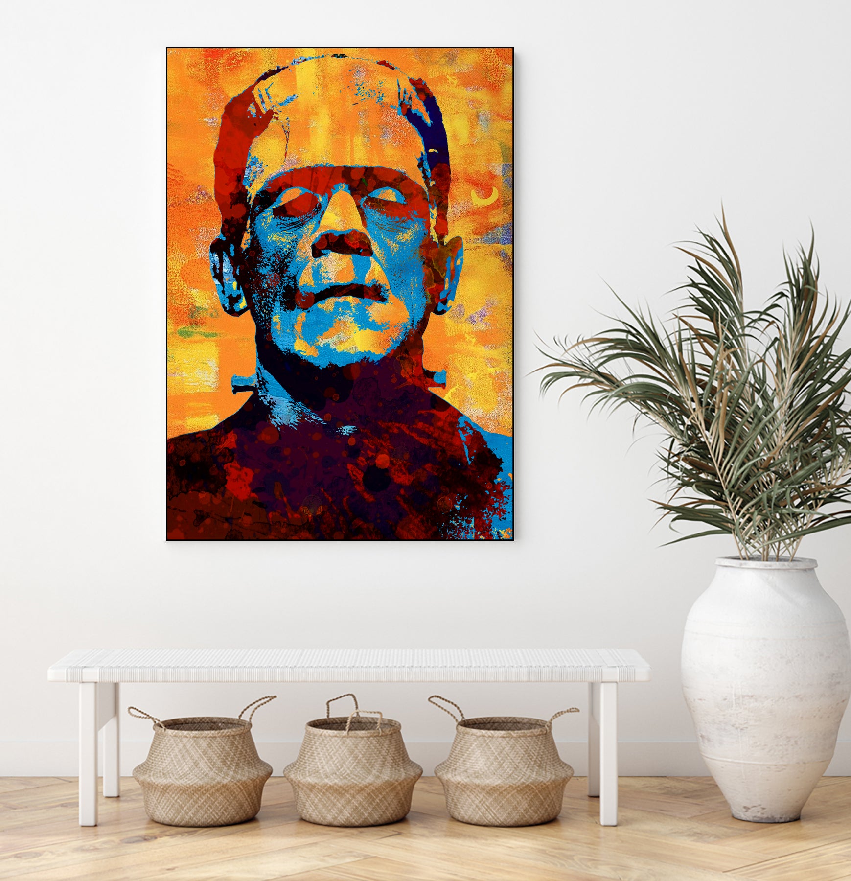 Frankenstein by Stephen Chambers on GIANT ART - yellow digital painting