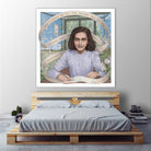 Anne Frank by Asya Mitskevich on GIANT ART - pink digital painting