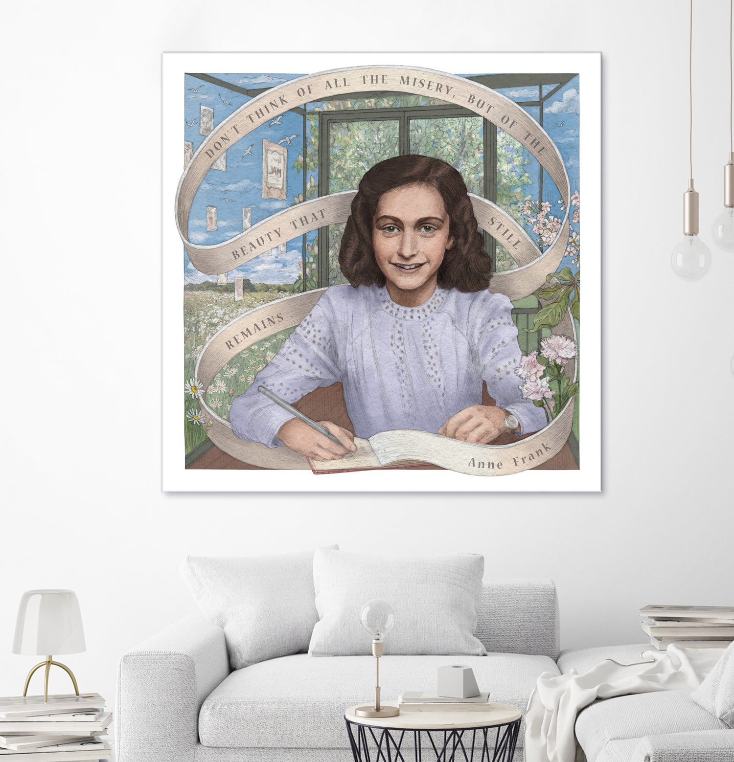 Anne Frank by Asya Mitskevich on GIANT ART - pink digital painting