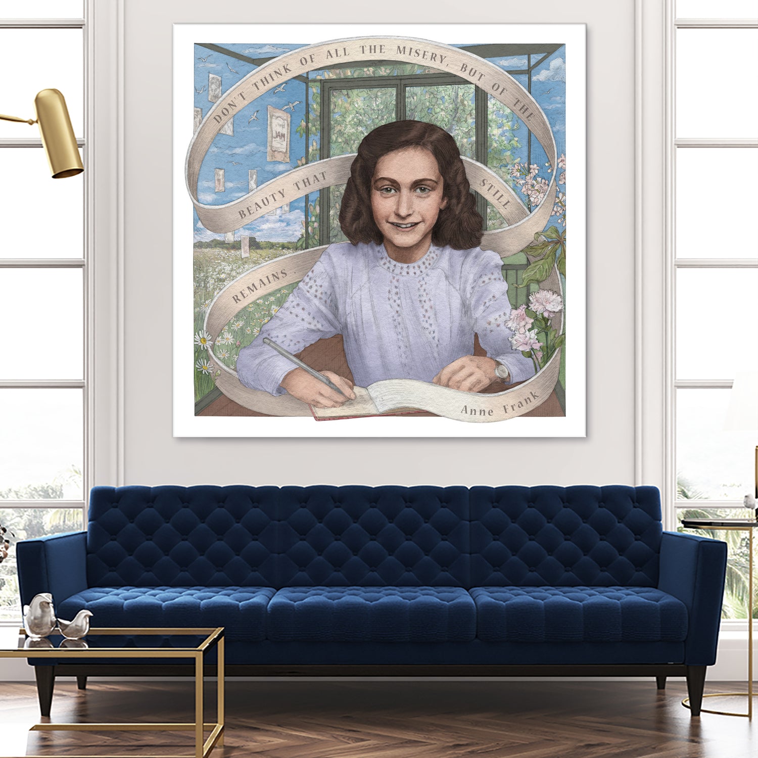 Anne Frank by Asya Mitskevich on GIANT ART - pink digital painting