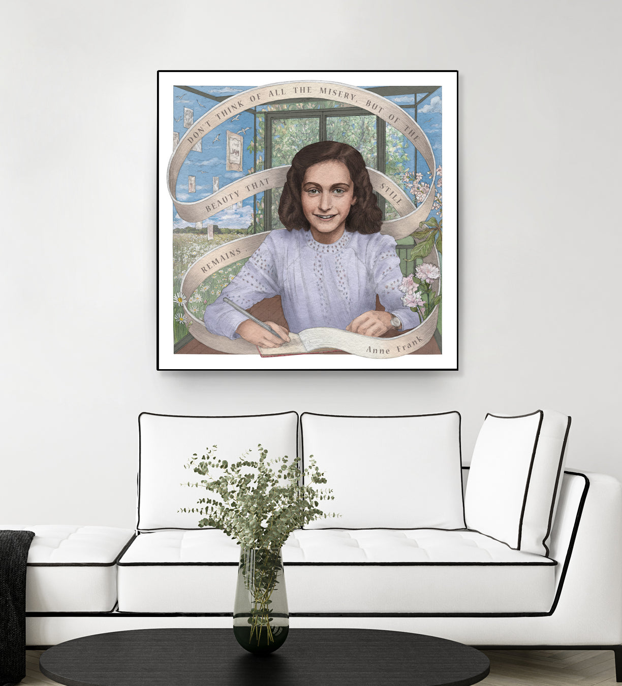 Anne Frank by Asya Mitskevich on GIANT ART - pink digital painting