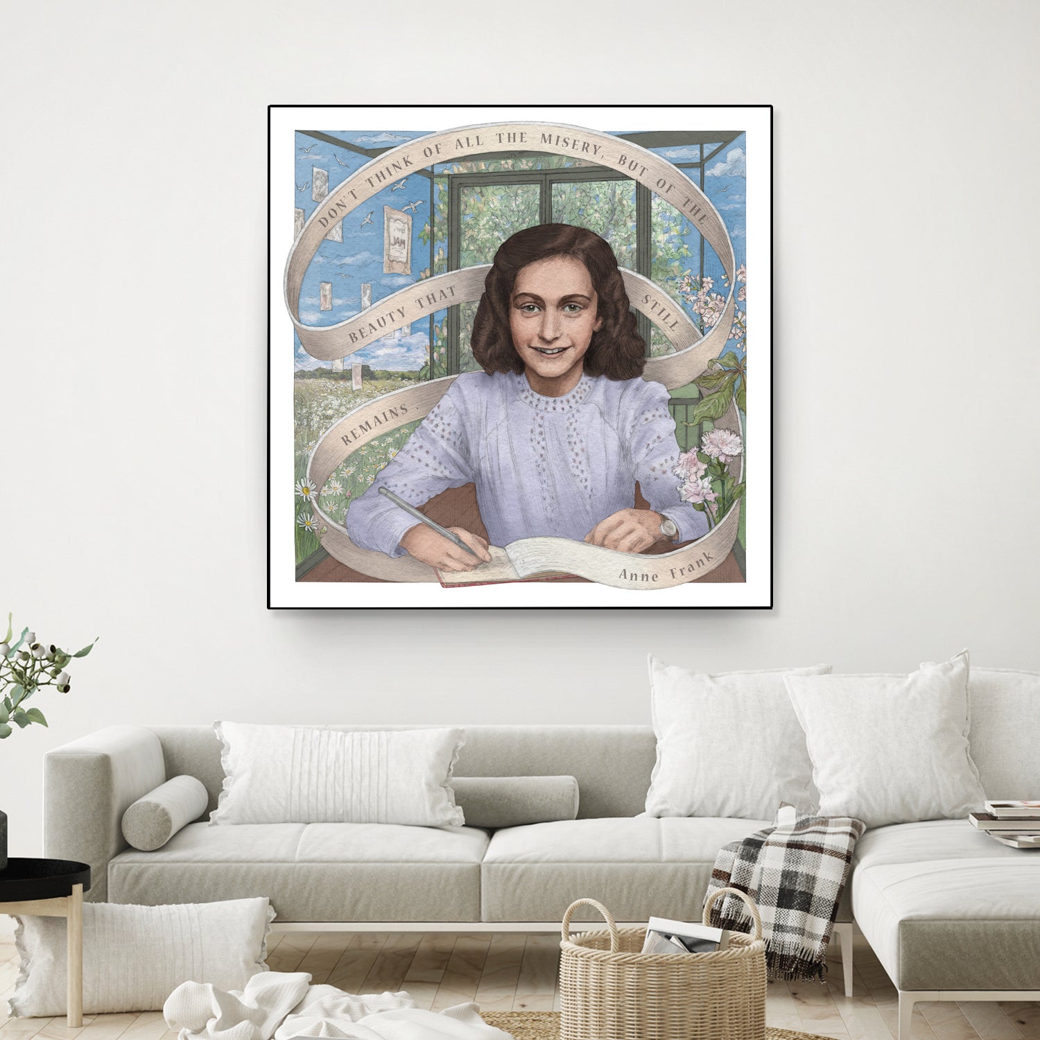 Anne Frank by Asya Mitskevich on GIANT ART - pink digital painting