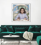 Anne Frank by Asya Mitskevich on GIANT ART - pink digital painting