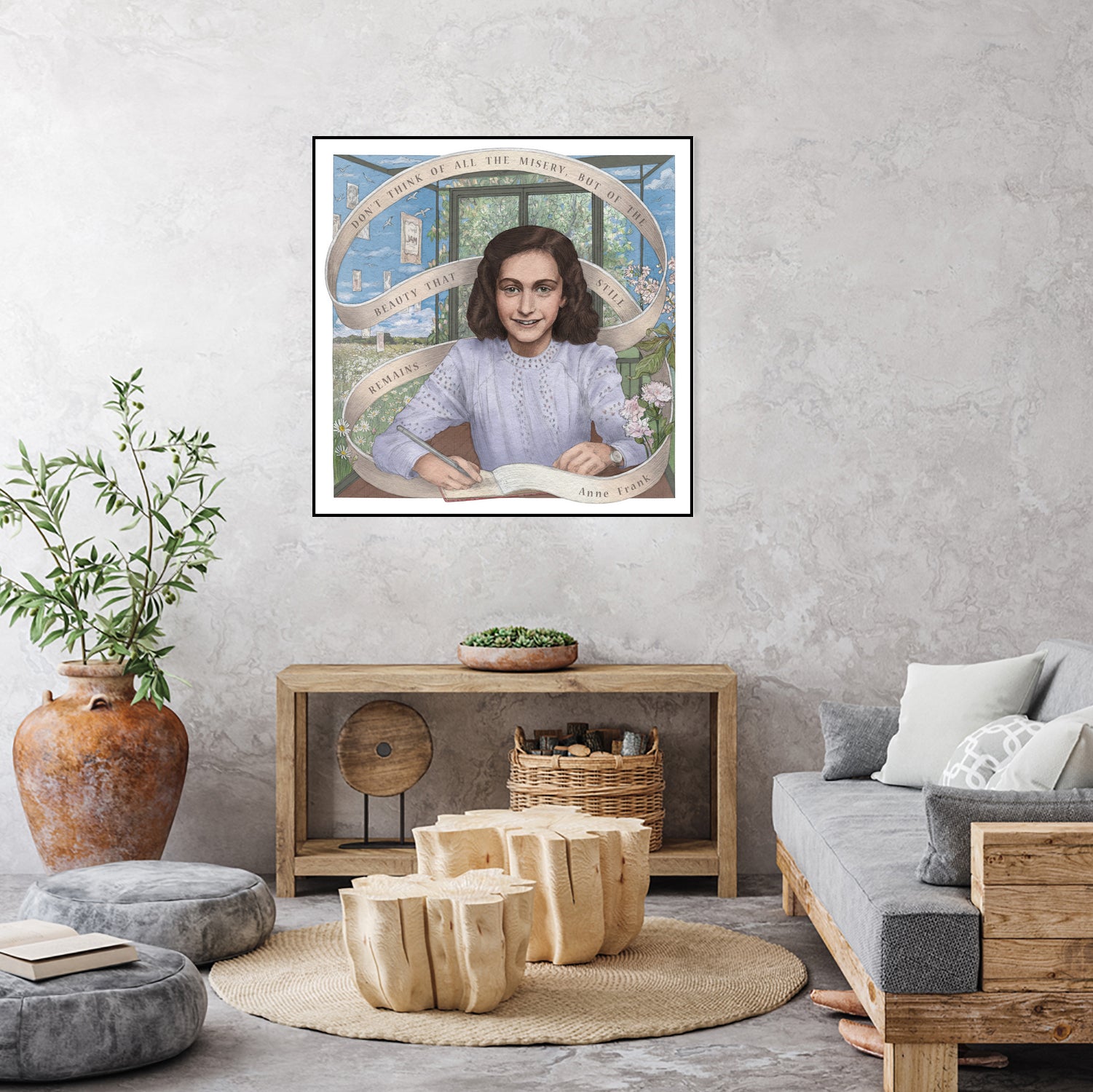 Anne Frank by Asya Mitskevich on GIANT ART - pink digital painting