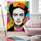 Frida Kahlo by Stephen Chambers on GIANT ART - gray digital painting