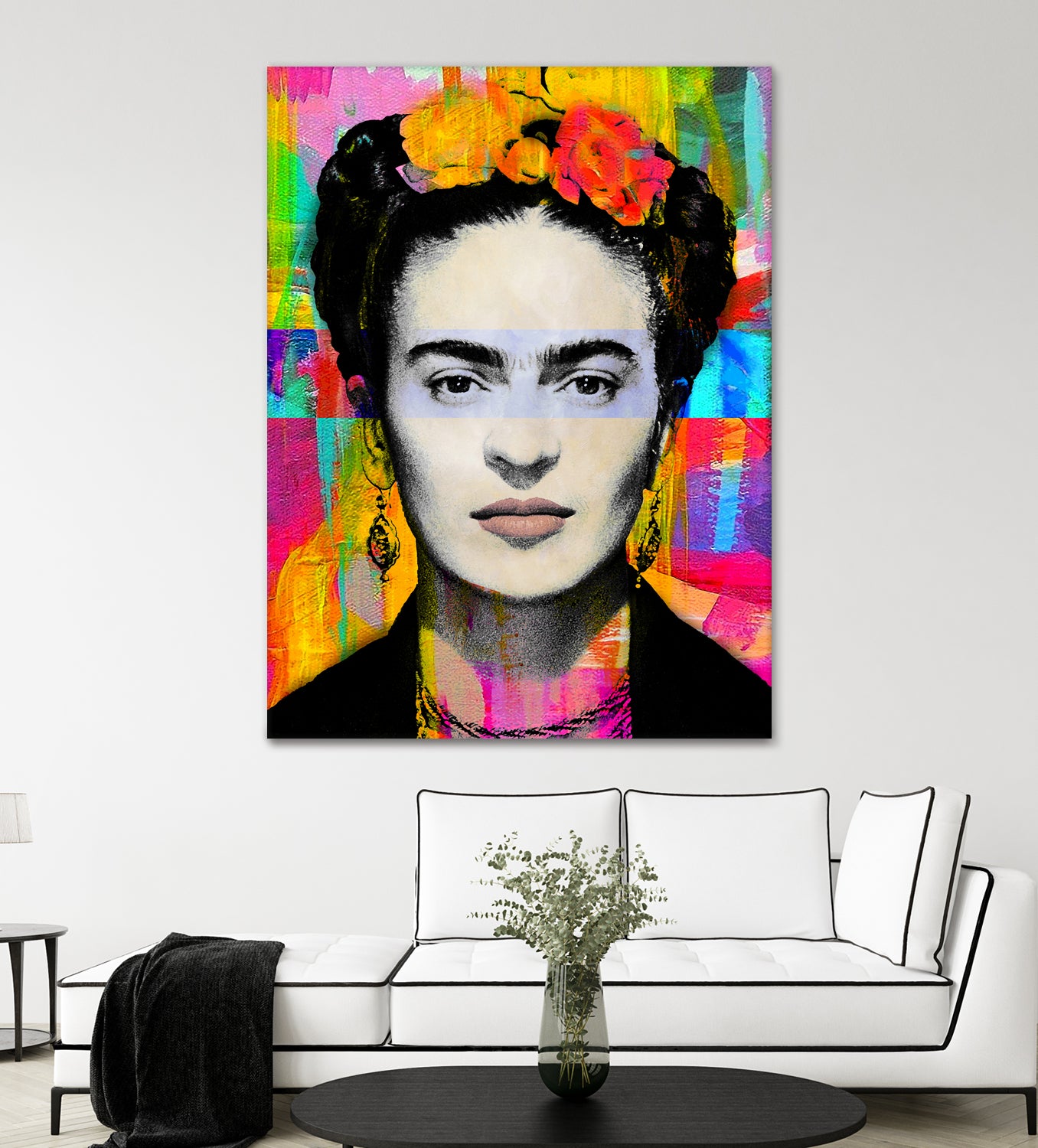 Frida Kahlo by Stephen Chambers on GIANT ART - gray digital painting