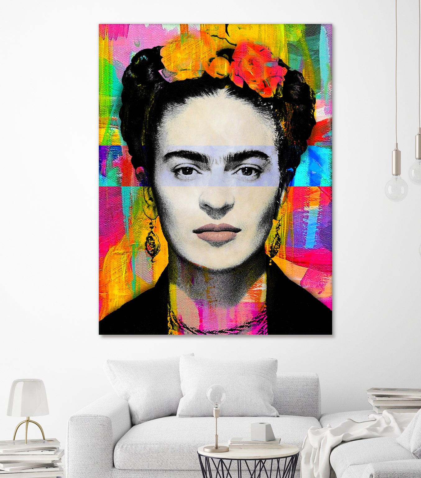 Frida Kahlo by Stephen Chambers on GIANT ART - gray digital painting