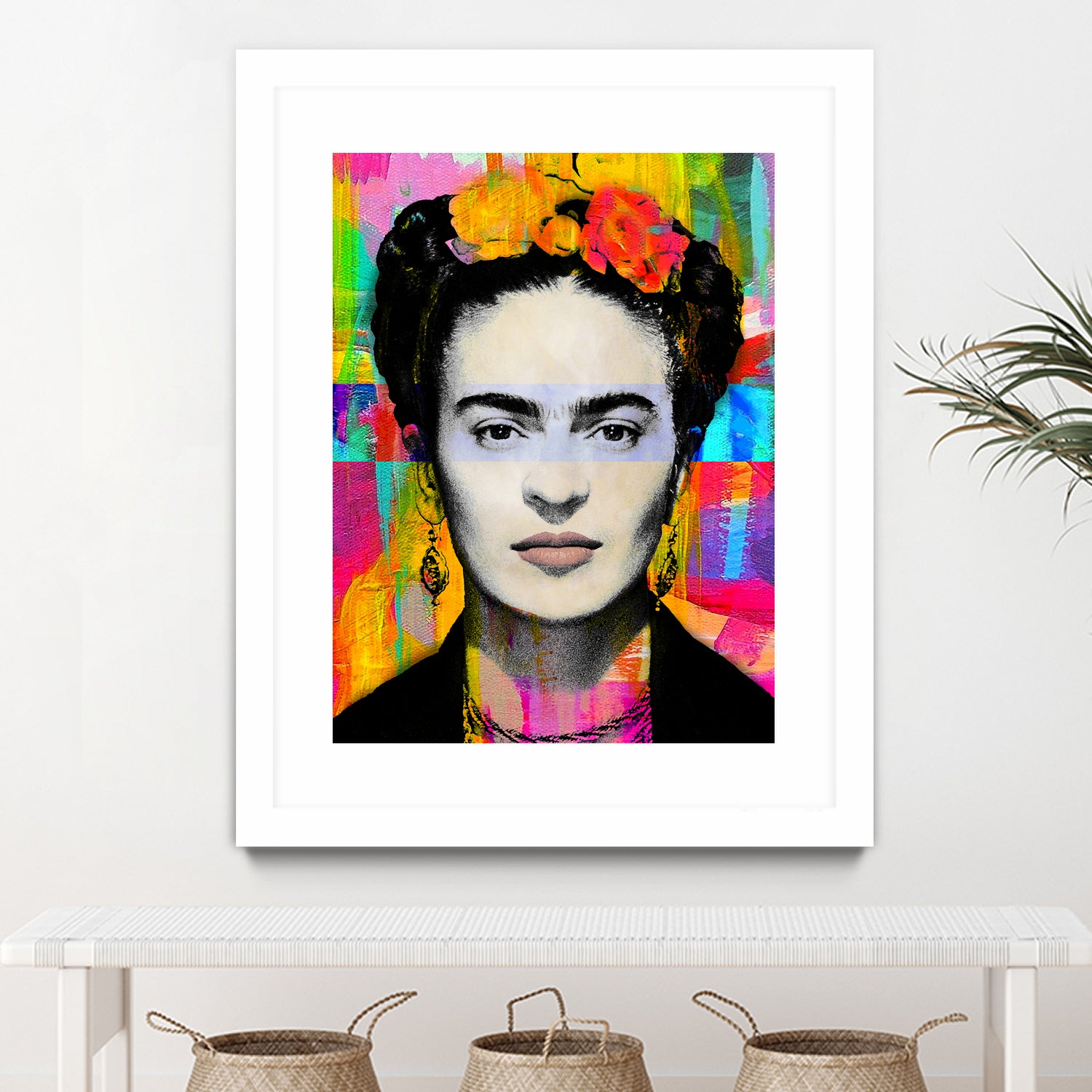 Frida Kahlo by Stephen Chambers on GIANT ART - gray digital painting