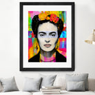 Frida Kahlo by Stephen Chambers on GIANT ART - gray digital painting