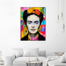 Frida Kahlo by Stephen Chambers on GIANT ART - gray digital painting