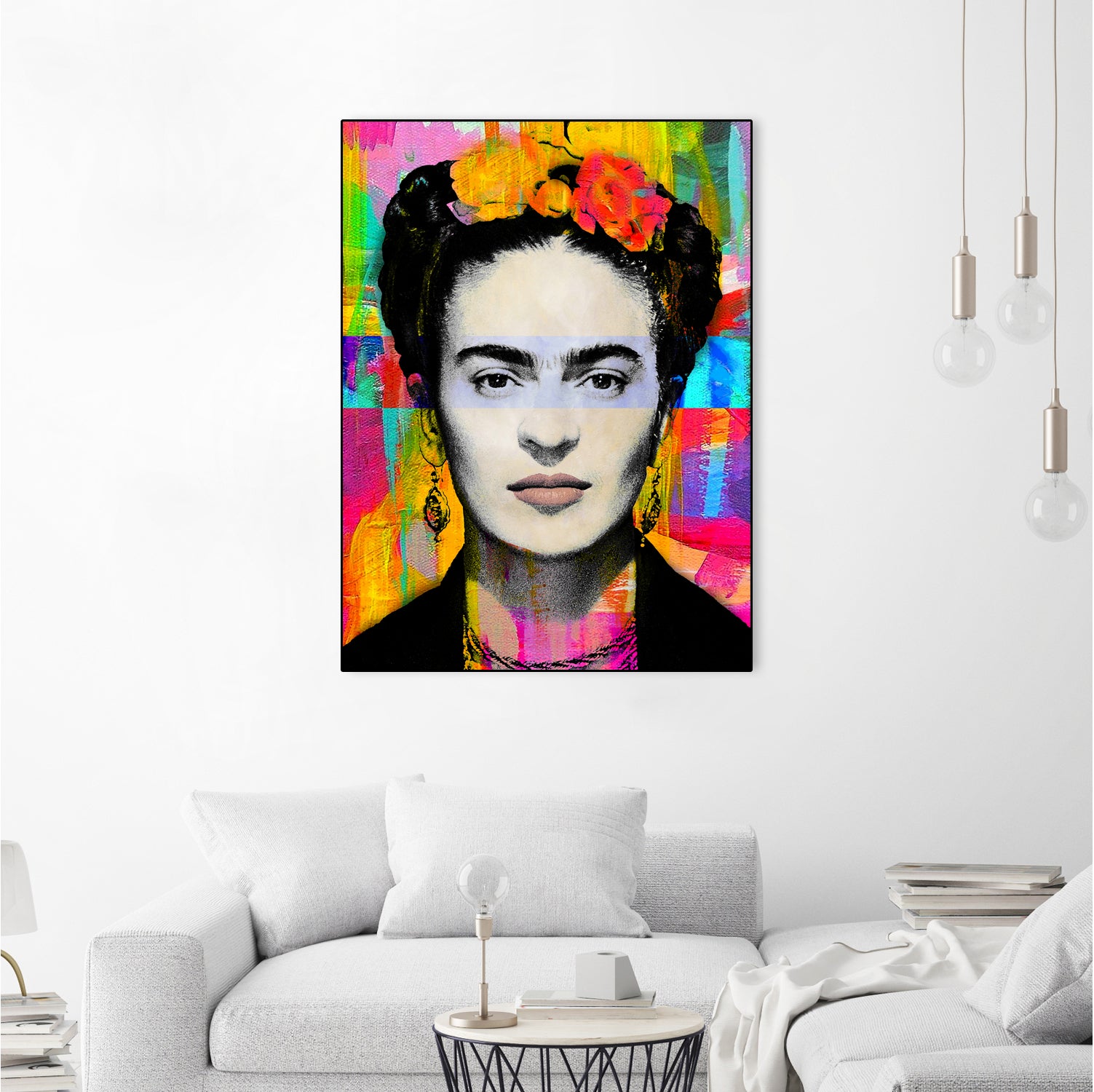 Frida Kahlo by Stephen Chambers on GIANT ART - gray digital painting