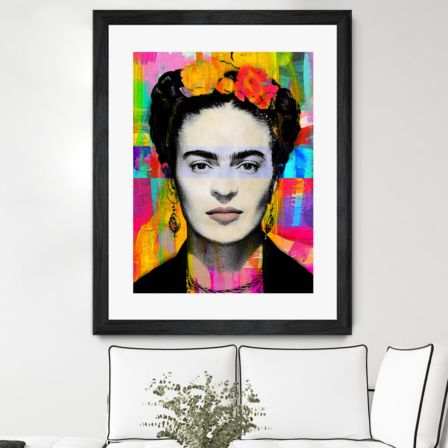 Frida Kahlo by Stephen Chambers on GIANT ART - gray digital painting