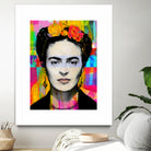 Frida Kahlo by Stephen Chambers on GIANT ART - gray digital painting