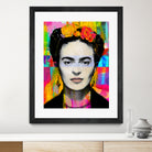 Frida Kahlo by Stephen Chambers on GIANT ART - gray digital painting