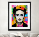 Frida Kahlo by Stephen Chambers on GIANT ART - gray digital painting