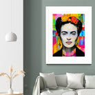 Frida Kahlo by Stephen Chambers on GIANT ART - gray digital painting