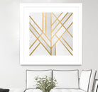 Art Deco Geometry by Elisabeth Fredriksson on GIANT ART - white digital painting