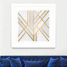 Art Deco Geometry by Elisabeth Fredriksson on GIANT ART - white digital painting