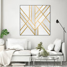 Art Deco Geometry by Elisabeth Fredriksson on GIANT ART - white digital painting